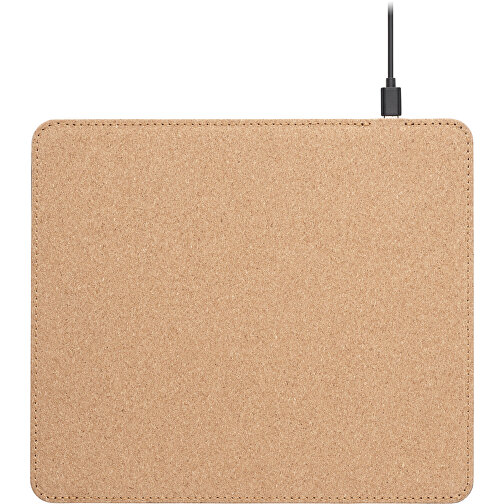 Wireless Matty , beige, Kork, 23,00cm x 0,50cm x 20,00cm (Länge x Höhe x Breite), Bild 3