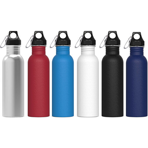 Wasserflasche Lennox 750ml , silber, Edelstahl & PP, 24,40cm (Höhe), Bild 3