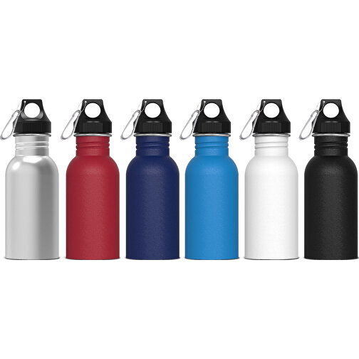 Wasserflasche Lennox 500ml , weiss, Edelstahl & PP, 17,40cm (Höhe), Bild 3