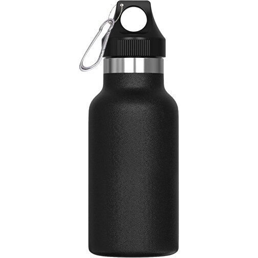 Isolierflasche Lennox 350ml , schwarz, Edelstahl & PP, 16,50cm (Höhe), Bild 1