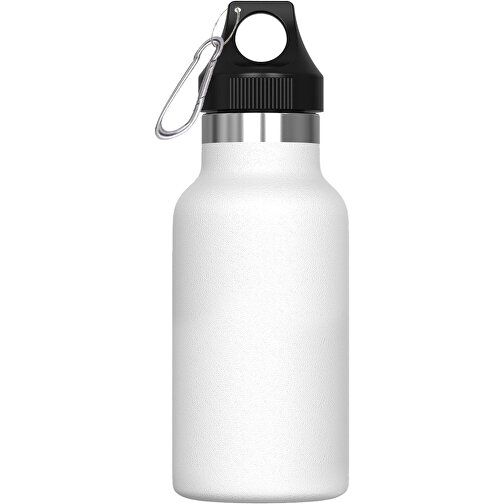 Isolierflasche Lennox 350ml , weiß, Edelstahl & PP, 16,50cm (Höhe), Bild 1