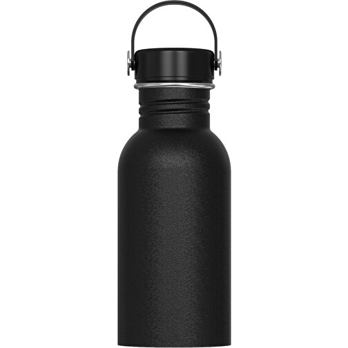 Wasserflasche Marley 500ml , schwarz, Edelstahl & PP, 17,40cm (Höhe), Bild 1