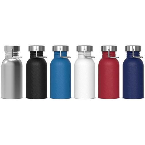 Wasserflasche Skyler 500ml , dunkelrot, Edelstahl & PP, 16,80cm (Höhe), Bild 3