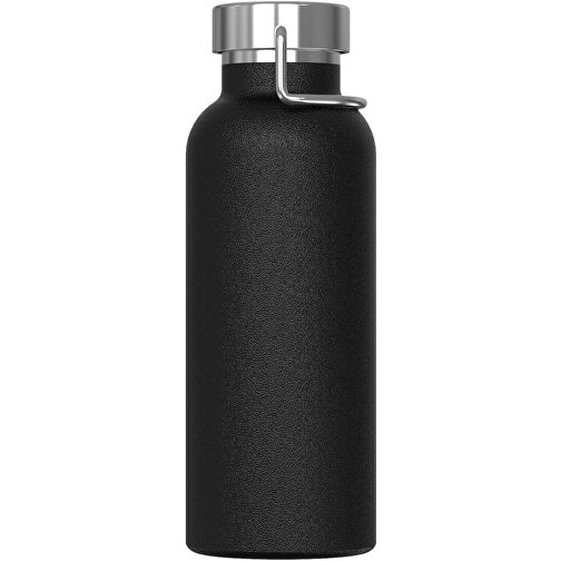 Isolierflasche Skyler 500ml , schwarz, Edelstahl & PP, 19,70cm (Höhe), Bild 1