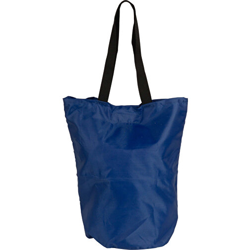 Faltbare Einkaufstasche , blau, PolJater, 38,00cm x 32,00cm x 21,00cm (Länge x Höhe x Breite), Bild 1