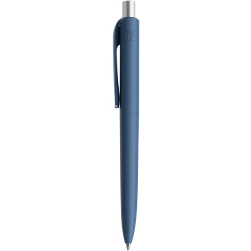 Prodir DS8 PBB True Biotic Push Kugelschreiber , Prodir, Blue sea-Silber satiniert, Bio-Polymere PHA/Metall, 14,10cm x 1,50cm (Länge x Breite), Bild 2
