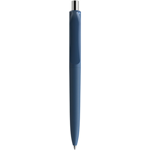 Prodir DS8 PBB True Biotic Push Kugelschreiber , Prodir, Blue sea-Silber poliert, Bio-Polymere PHA/Metall, 14,10cm x 1,50cm (Länge x Breite), Bild 1