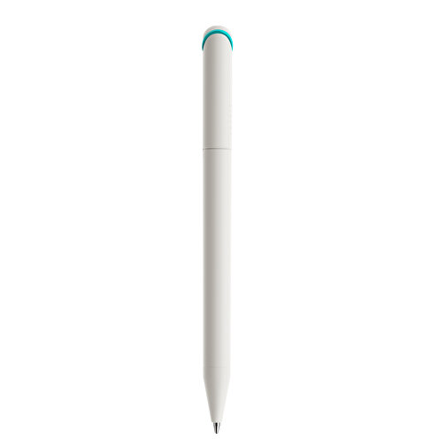 Prodir DS3 TMM Twist Kugelschreiber , Prodir, weiß / aqua, Kunststoff, 13,80cm x 1,50cm (Länge x Breite), Bild 1