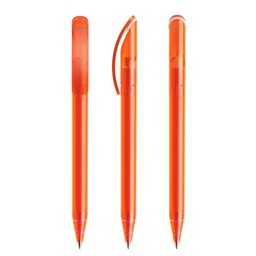 Prodir DS3 TFF Twist Kugelschreiber , Prodir, orange / weiß, Kunststoff, 13,80cm x 1,50cm (Länge x Breite), Bild 4