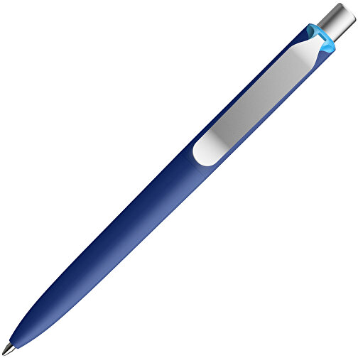 Prodir DS8 PSR Push Kugelschreiber , Prodir, klassikblau/silber satiniert/cyan, Kunststoff/Metall, 14,10cm x 1,50cm (Länge x Breite), Bild 4