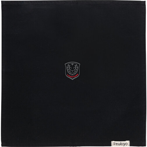 Ukiyo Aware™ 180gr RCotton 4-tlg. Servietten-Set, Schwarz , schwarz, Baumwolle - recycelt, 45,00cm x 0,10cm (Länge x Höhe), Bild 4