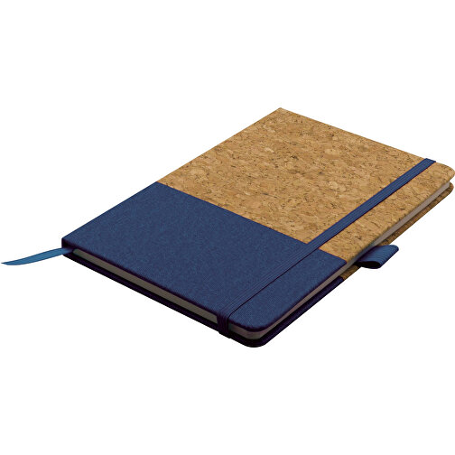 Notizbuch DIN A5 Aus Kork , hellblau, Cork, vegan leather & recycled paper, 14,00cm x 21,00cm x 1,40cm (Länge x Höhe x Breite), Bild 1