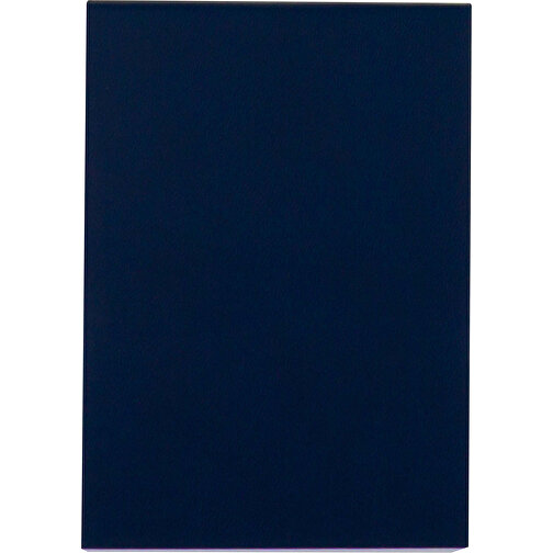 Notizbuch Mit 150 Blatt Recyclingpapier , dunkelblau, PU & Papier, 9,00cm x 12,50cm x 1,40cm (Länge x Höhe x Breite), Bild 1
