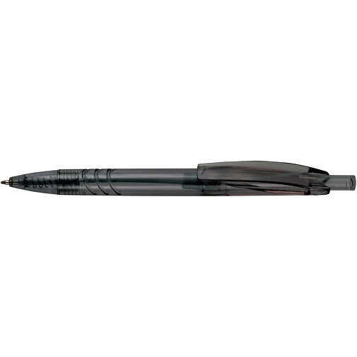 Kugelschreiber Aus R-PET-Material , transparent schwarz, R-PET, 14,00cm (Länge), Bild 3