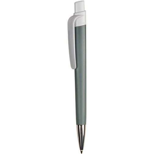 Kugelschreiber Prisma Mit NFC-Tag , grau / weiss, ABS, 14,50cm (Länge), Bild 1