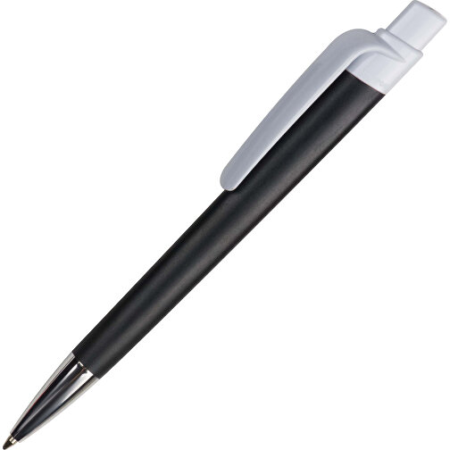 Kugelschreiber Prisma Mit NFC-Tag , schwarz / weiss, ABS, 14,50cm (Länge), Bild 2