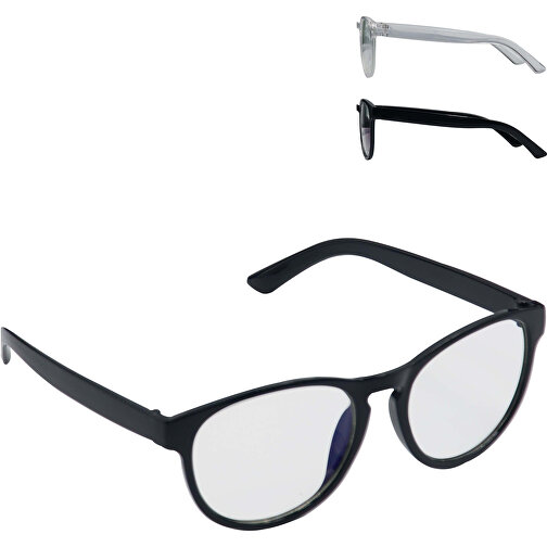 Blaulichtbrille , schwarz, PC, 14,00cm x 4,50cm x 14,50cm (Länge x Höhe x Breite), Bild 5