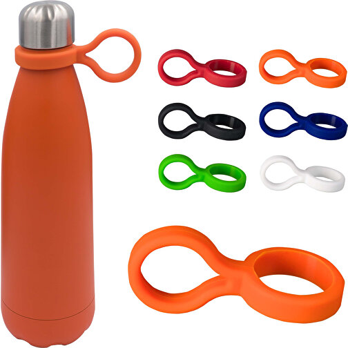 Trageschlaufe Für Swing Flaschen , orange, Silikon, 9,10cm x 4,60cm x 3,80cm (Länge x Höhe x Breite), Bild 2