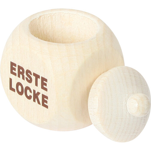 Erste-Locke-Dose , , 3,00cm x 4,50cm x 3,00cm (Länge x Höhe x Breite), Bild 2