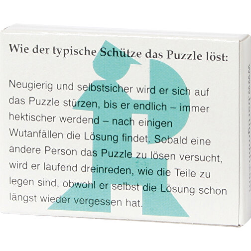 Mini-Schütze-Puzzle , , 6,50cm x 1,30cm x 5,00cm (Länge x Höhe x Breite), Bild 2