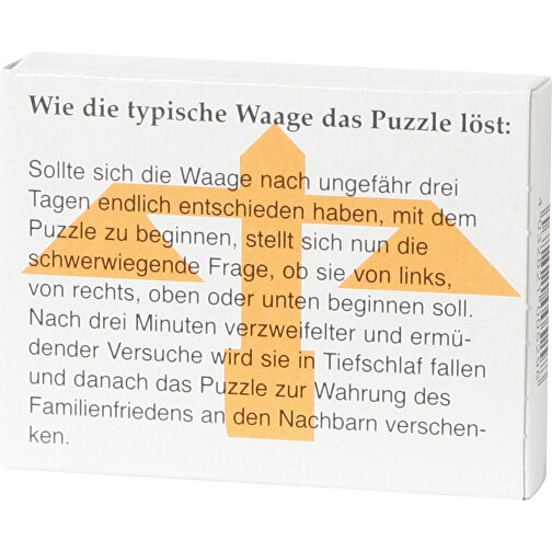 Mini-Waage-Puzzle , , 6,50cm x 1,30cm x 5,00cm (Länge x Höhe x Breite), Bild 2