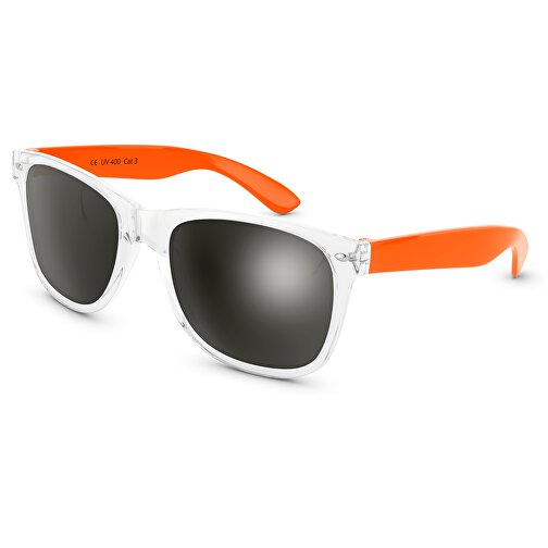 SunShine Glänzend - UV 400 , Promo Effects, transparent/orange, Rahmen aus Polycarbonat und Glass aus AC, 14,50cm x 4,80cm x 15,00cm (Länge x Höhe x Breite), Bild 1