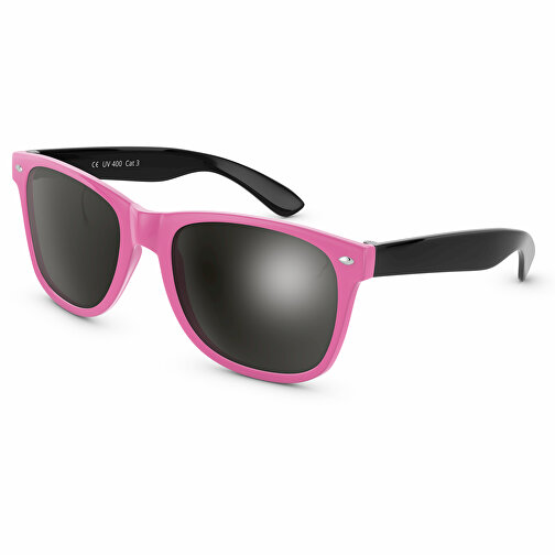 SunShine Glänzend - UV 400 , Promo Effects, pink/schwarz, Rahmen aus Polycarbonat und Glass aus AC, 14,50cm x 4,80cm x 15,00cm (Länge x Höhe x Breite), Bild 1
