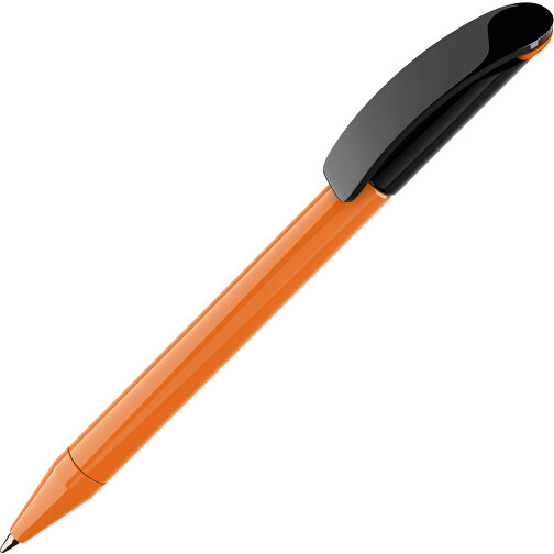 Prodir DS3 TPP Twist Kugelschreiber , Prodir, orange/schwarz, Kunststoff, 13,80cm x 1,50cm (Länge x Breite), Bild 1