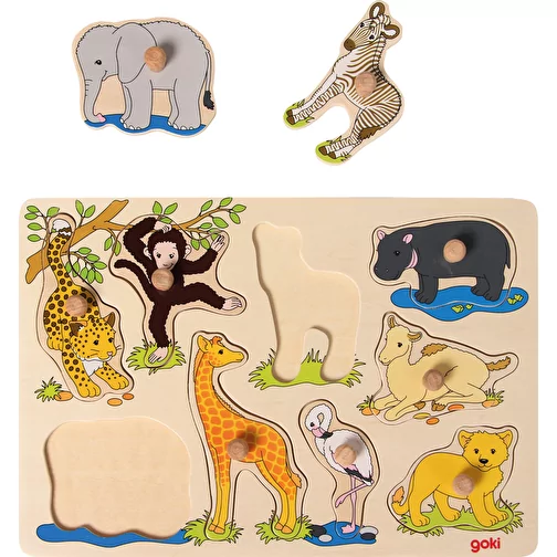 Puzzle à assembler Les enfants des animaux africains, Image 2