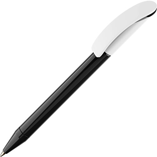 Prodir DS3 TPP Twist Kugelschreiber , Prodir, schwarz/weiss, Kunststoff, 13,80cm x 1,50cm (Länge x Breite), Bild 1