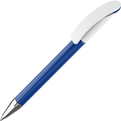 Prodir DS3 TPC Twist Kugelschreiber , Prodir, blau/weiss, Kunststoff/Metall, 13,80cm x 1,50cm (Länge x Breite), Bild 1