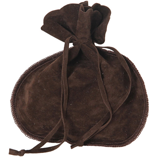Väska i mocka XL mörkbrun, Bild 1