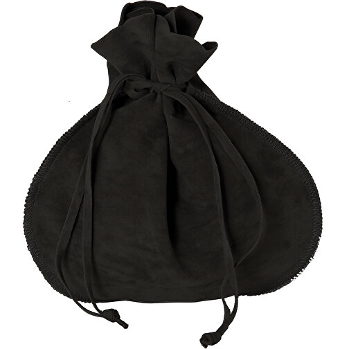 Taske ruskind look store sort, Billede 1
