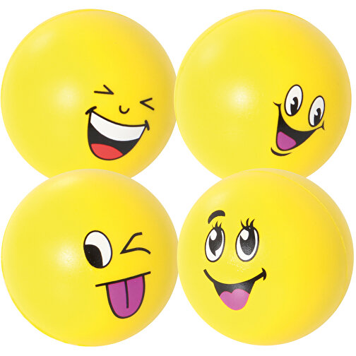 Smile Knautschball Emotion 6,3cm, Sortiert , , , Bild 1