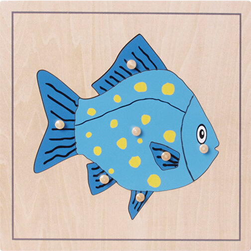 Puzzle Fisch , , 24,00cm x 2,00cm x 24,00cm (Länge x Höhe x Breite), Bild 1