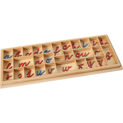 Caja para alfabeto móvil pequeña, cursiva, Imagen 2