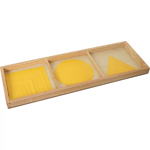 Set di cerchi, triangoli e quadrati di colore giallo, Immagine 1