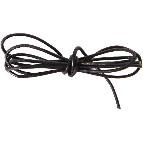 Lederband Ziegenleder Schwarz 100 Cm , schwarz, 100,00cm (Länge), Bild 1