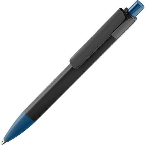 Prodir DS4 PMM Push Kugelschreiber , Prodir, sodalithblau/schwarz, Kunststoff, 14,10cm x 1,40cm (Länge x Breite), Bild 1