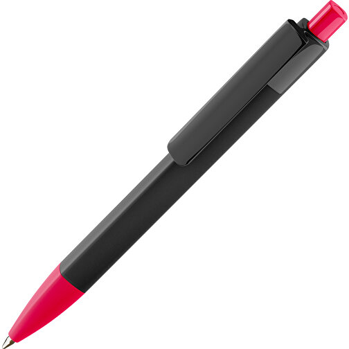 Prodir DS4 PMM Push Kugelschreiber , Prodir, rot/schwarz, Kunststoff, 14,10cm x 1,40cm (Länge x Breite), Bild 1