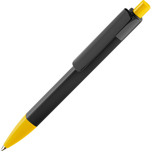 Prodir DS4 PMM Push Kugelschreiber , Prodir, gelb/schwarz, Kunststoff, 14,10cm x 1,40cm (Länge x Breite), Bild 1