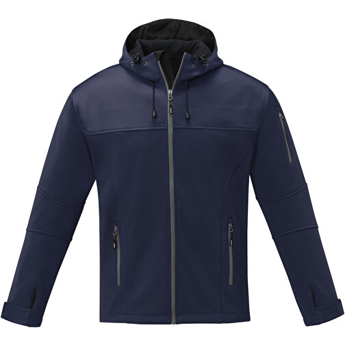 Match Softshelljacke Für Herren , navy, Single jersey Strick 90% Polyester, 10% Elastan, 360 g/m2, Bonding, Microfleece 100% Polyester, M, , Bild 3