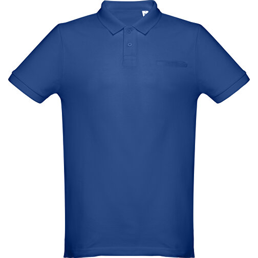 THC DHAKA. Herren Poloshirt , königsblau, 100% Baumwolle, M, 72,00cm x 50,00cm (Länge x Breite), Bild 1