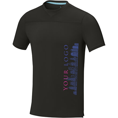 Borax Cool Fit T-Shirt Aus Recyceltem  GRS Material Für Herren , schwarz, Mesh mit Cool Fit Finish 90% GRS zertifiziertes recyceltes Polyester, 10% Elastan, 160 g/m2, XXL, , Bild 2