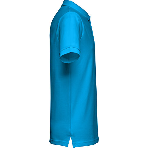 THC MONACO. Herren Poloshirt , wasserblau, 100% Baumwolle, XL, 75,50cm x 58,00cm (Länge x Breite), Bild 3