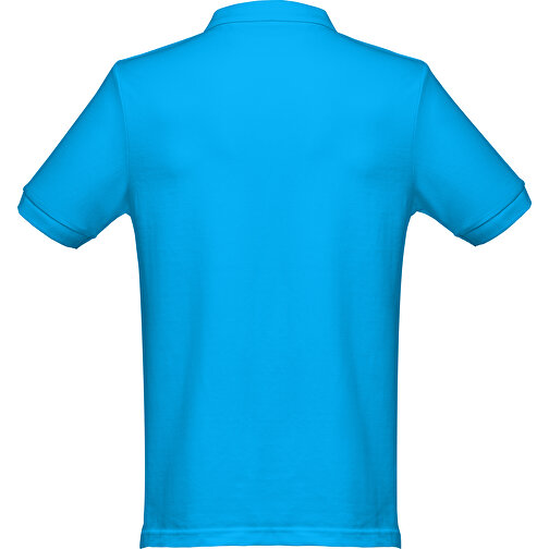 THC MONACO. Herren Poloshirt , wasserblau, 100% Baumwolle, M, 72,00cm x 50,00cm (Länge x Breite), Bild 2