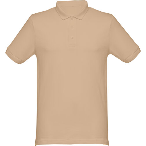 THC MONACO. Herren Poloshirt , hellbraun, 100% Baumwolle, L, 74,00cm x 54,00cm (Länge x Breite), Bild 1