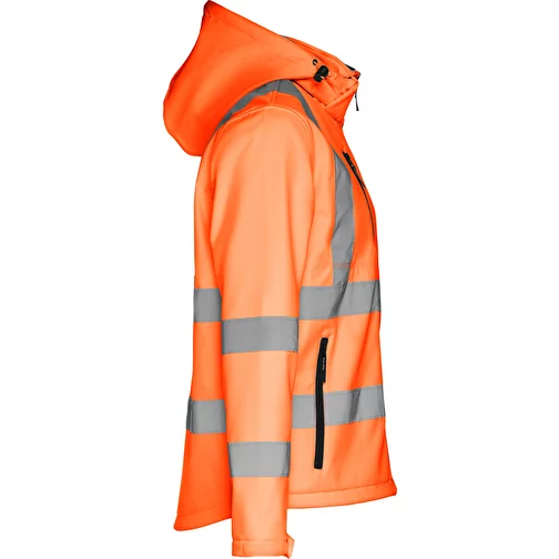 THC ZAGREB WORK. Softshell technique haute visibilité pour homme, avec capuche amovible, Image 3