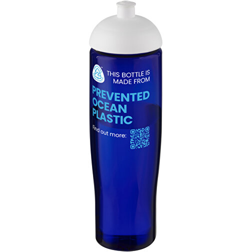 H2O Active® Eco Tempo 700 Ml Sportflasche Mit Stülpdeckel , weiß / blau, PCR Kunststoff, PP Kunststoff, 23,90cm (Höhe), Bild 2