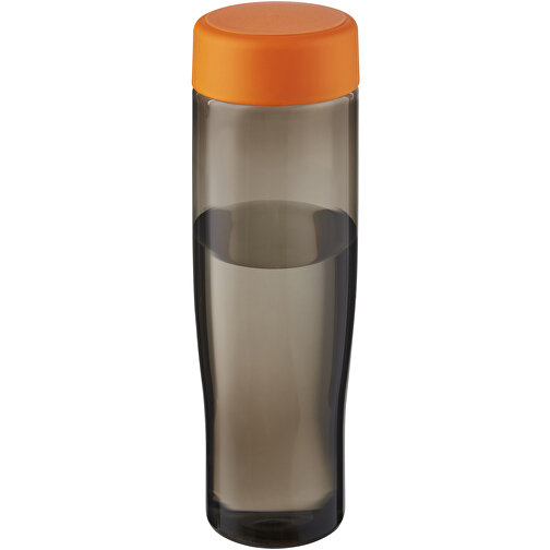 H2O Active® Eco Tempo 700 Ml Wasserflasche Mit Drehdeckel , orange / kohle, PCR Kunststoff, PP Kunststoff, 22,20cm (Höhe), Bild 1